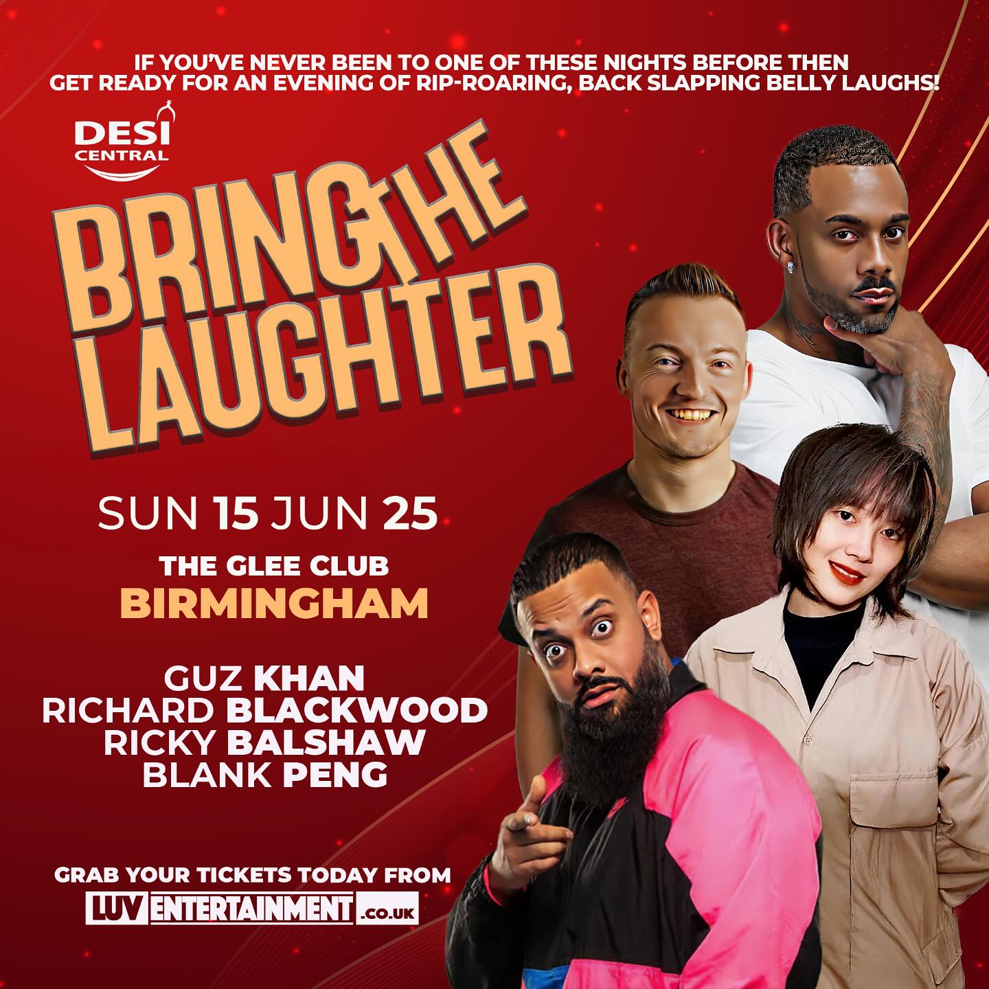 Bring The Laughter - live comedy at The Glee Club Birmingham